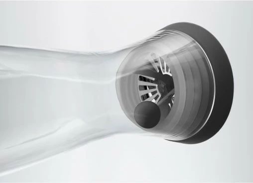 Karafë uji WMF Basic 1.5L, xham, e zezë/transparente