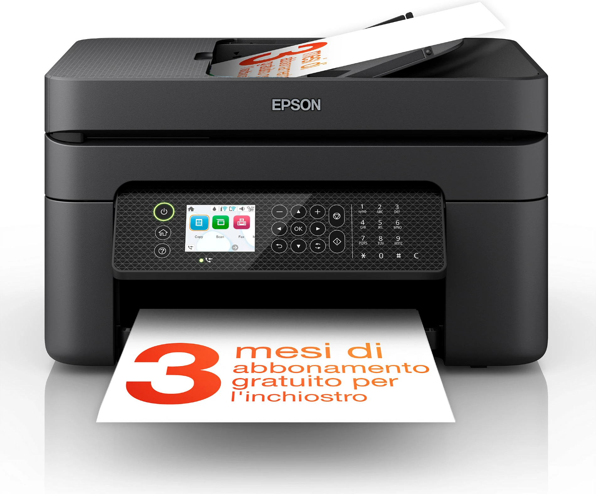 Printer multifunksional Epson WorkForce WF-2950DWF, Inkjet, A4, Wi‑Fi, duplex, i zi