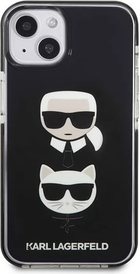 Mbështjellës Karl Lagerfeld KLHCP13STPE2TK për iPhone 13 mini, hardcase, i zi