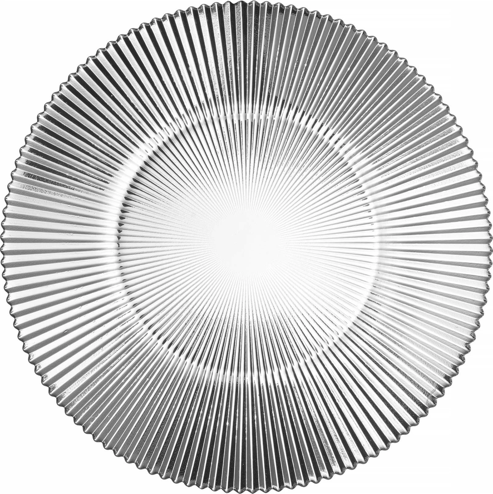 Pjatë e sheshtë Fine Dine Aura Ø225mm, set 6 copë, transparente