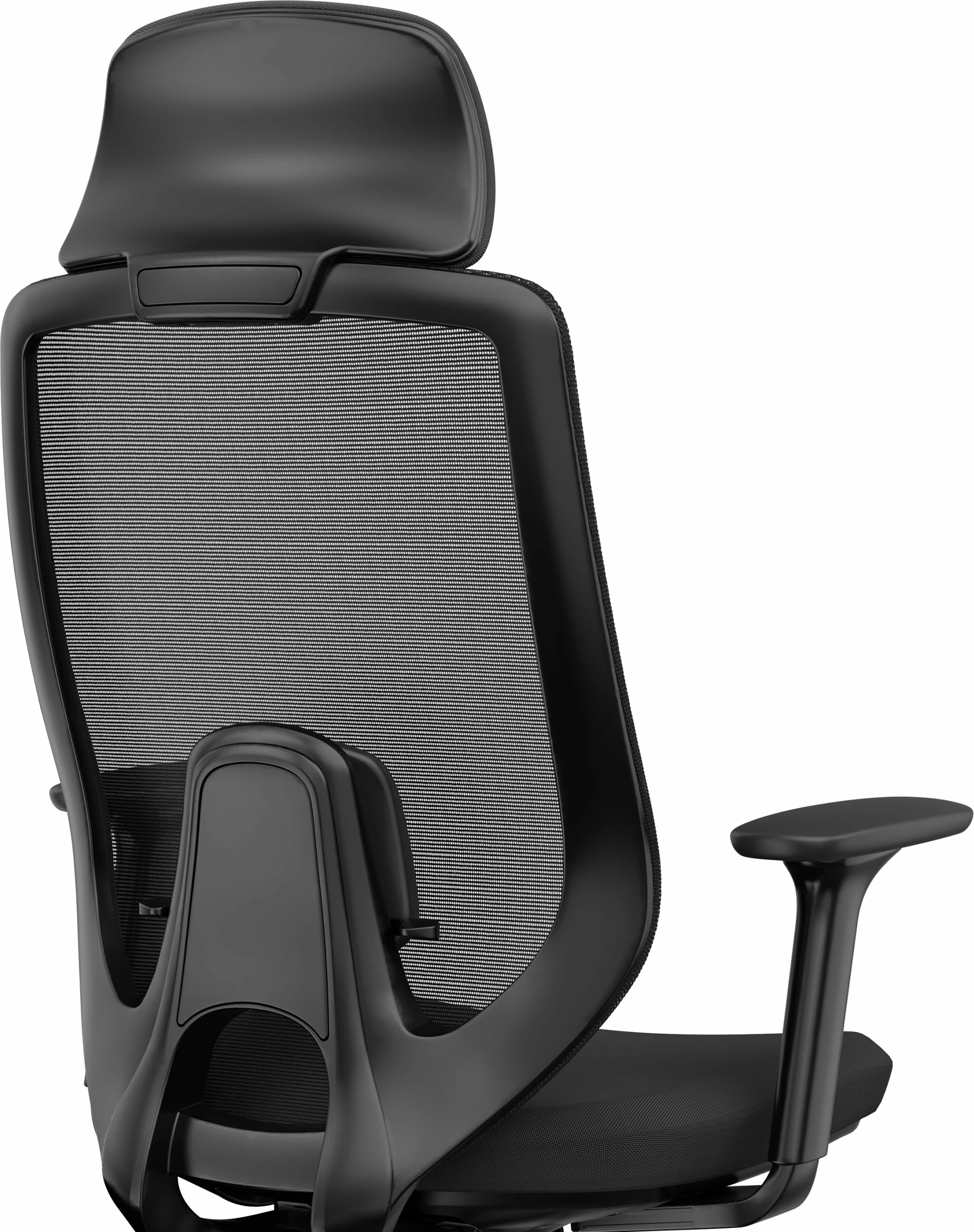 Karrige zyre SENSE7 Nakai, ergonomike me rrjetë, 150 kg, e zezë
