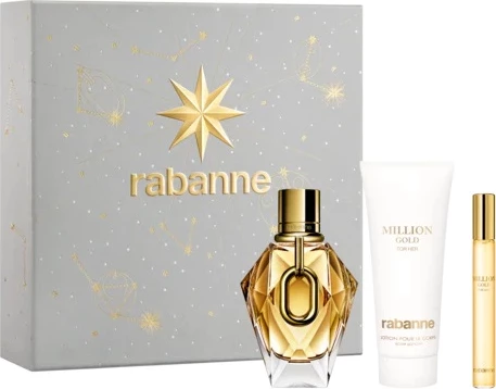 Set Eau de Parfum për femra Paco Rabanne Million Gold For Her, 90ml + 10ml + 100ml