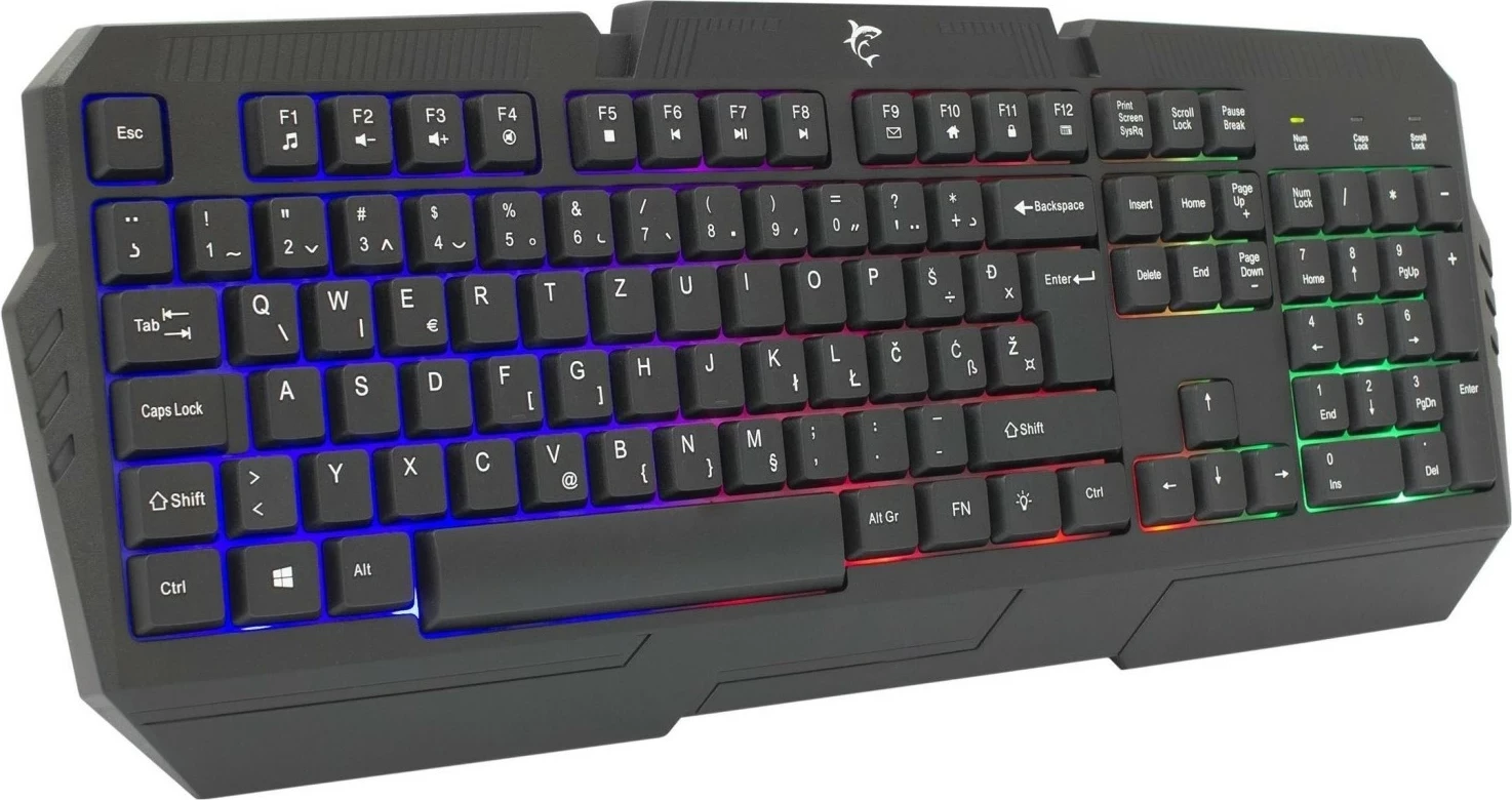 Tastierë gaming White Shark Dakota, RGB, me kabllo, 105 taste, e zezë