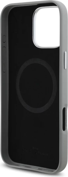 Mbështjellës BMW Sign Full Wrapped Metal MagSafe për iPhone 16 Pro Max, Gri