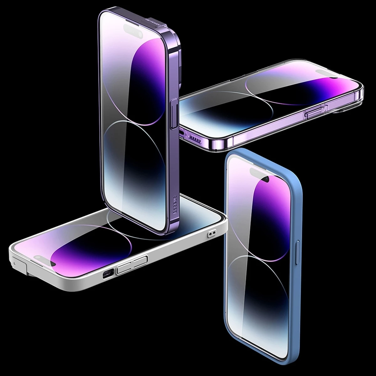 Set xham i temperuar Baseus për iPhone 14 Pro Max, 2 copë, 0.3mm, Transparent