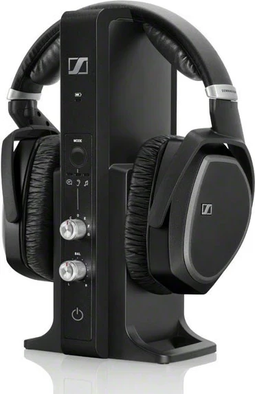 Kufje Sennheiser RS 195-U, wireless, lidhje 3.5 mm, head-band, bateri AAA, të zeza