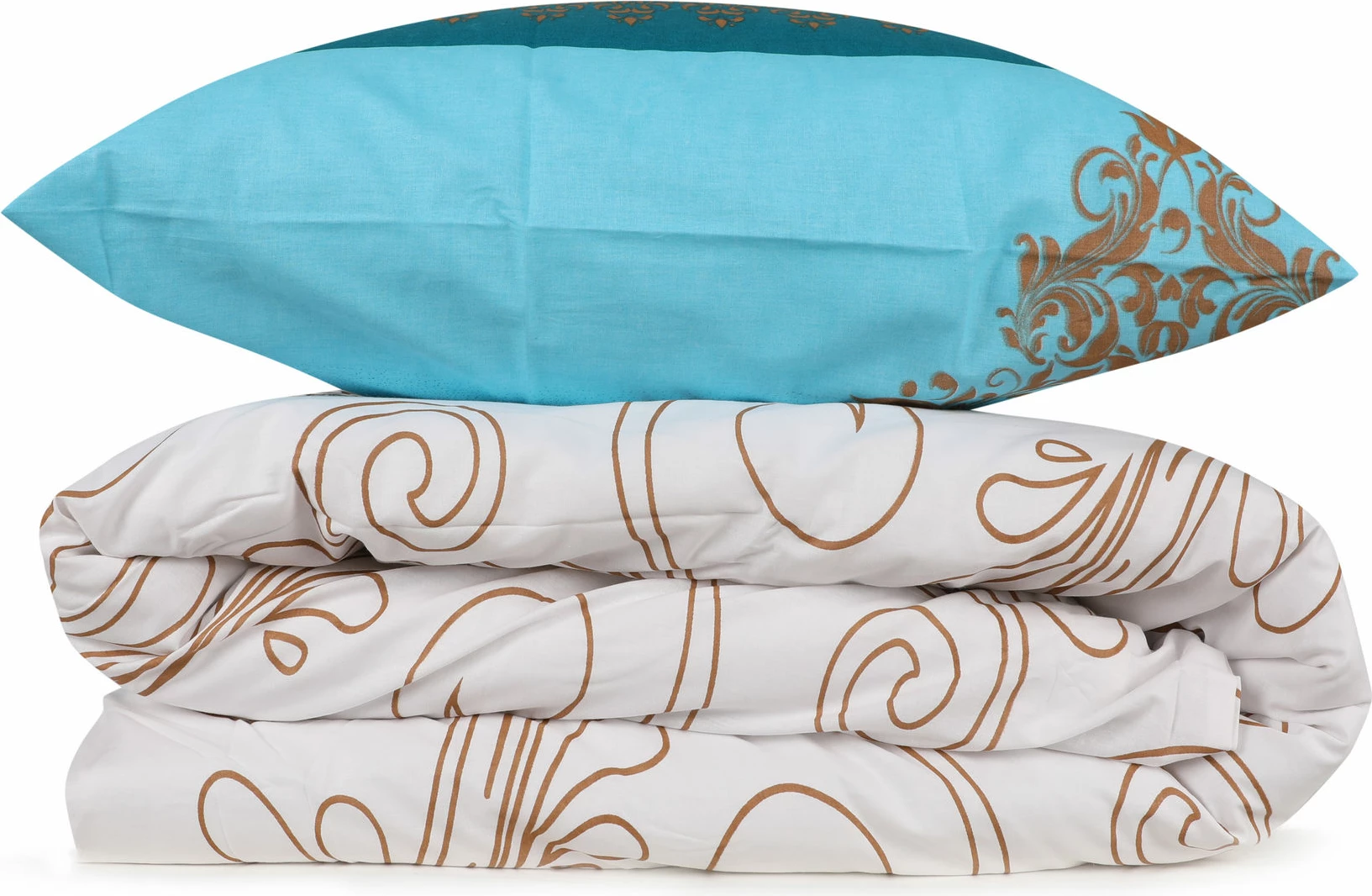 Set mbulesë për jorgan king size, ngjyrë turquoise, Katre