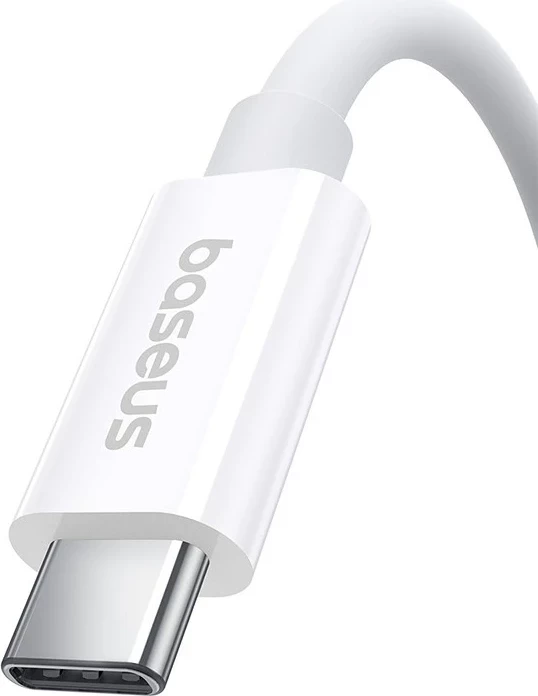 Kabëll USB C në USB C Baseus Superior, 1 m, 240 W, Bardhë