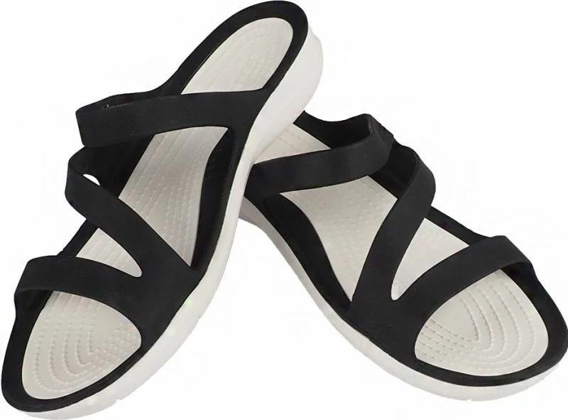Sandalet për femra Crocs, të zeza dhe të bardha [Madhësia: 36 - 37]