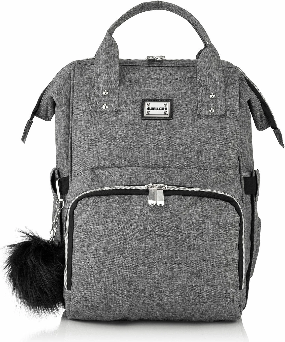 Çantë për pelena Evila Originals, Anne Bebek, ngjyrë gri