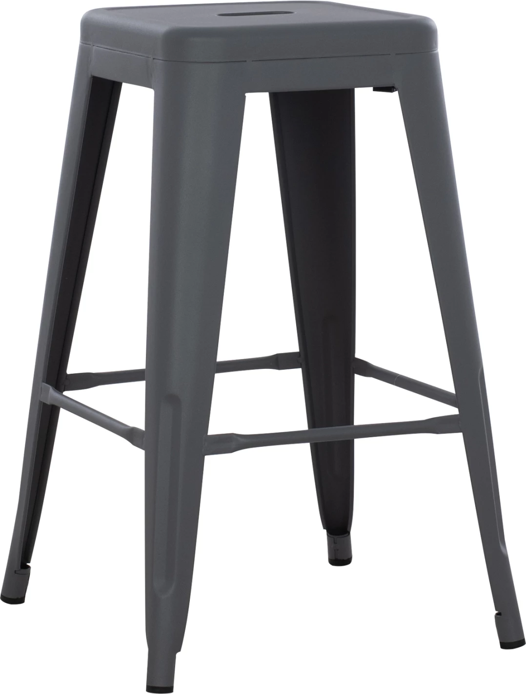 Karrige për bar, metalike, ngjyrë gri, FH8573.10, 43x43x67 cm