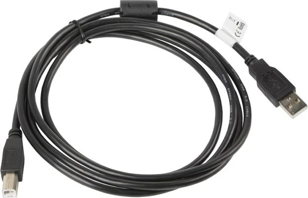 Kabllo USB Lanberg CA-USBA-11CC-0018-BK, 1.8 m, USB 2.0, e Zezë