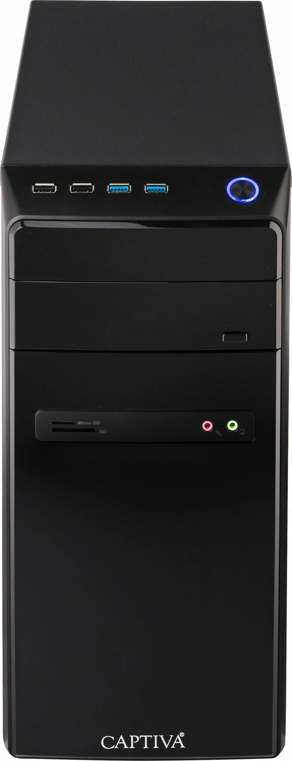 Kompjuter Captiva Power Starter PC R64-145, Ryzen 5 5600G, 32GB RAM, 1TB SSD, e zezë