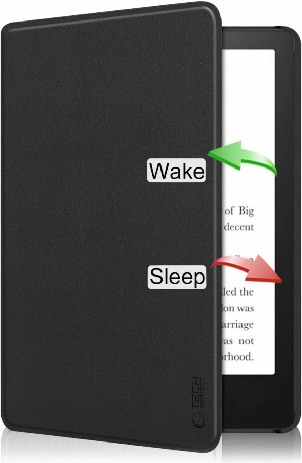 Mbështjellës Tech-Protect SmartCase për Kindle Paperwhite VI/6/Signature Edition, Zi
