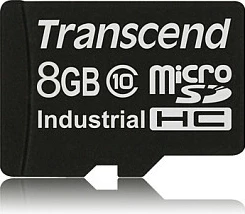 Kartelë memorie Transcend microSDHC 8GB Class 10 industriale e zezë
