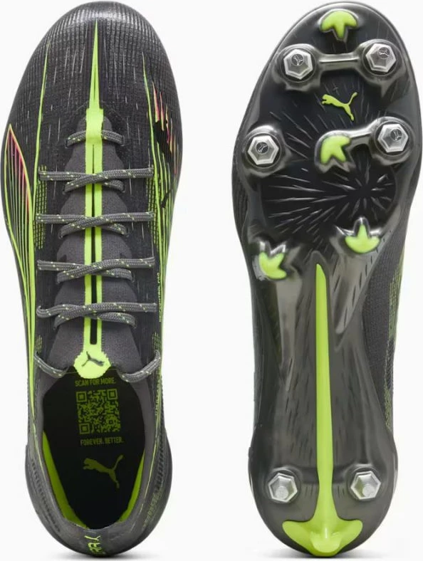 Atlete futbolli për meshkuj Puma, të hirtë