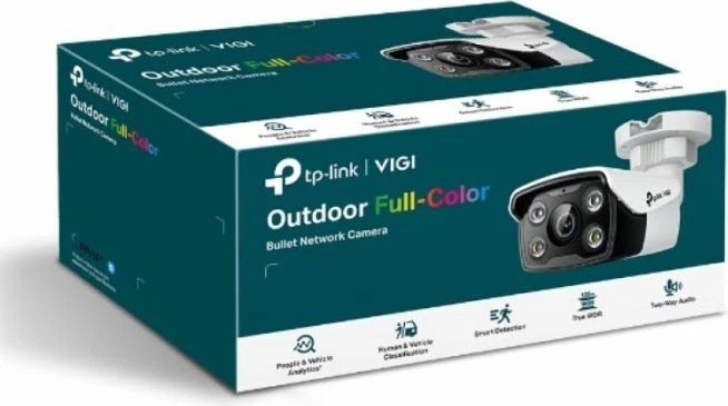 Kamerë sigurie me rrjet TP-LINK VIGI C350 5MP Full-Color Bullet 2.8mm, bardhë/zi