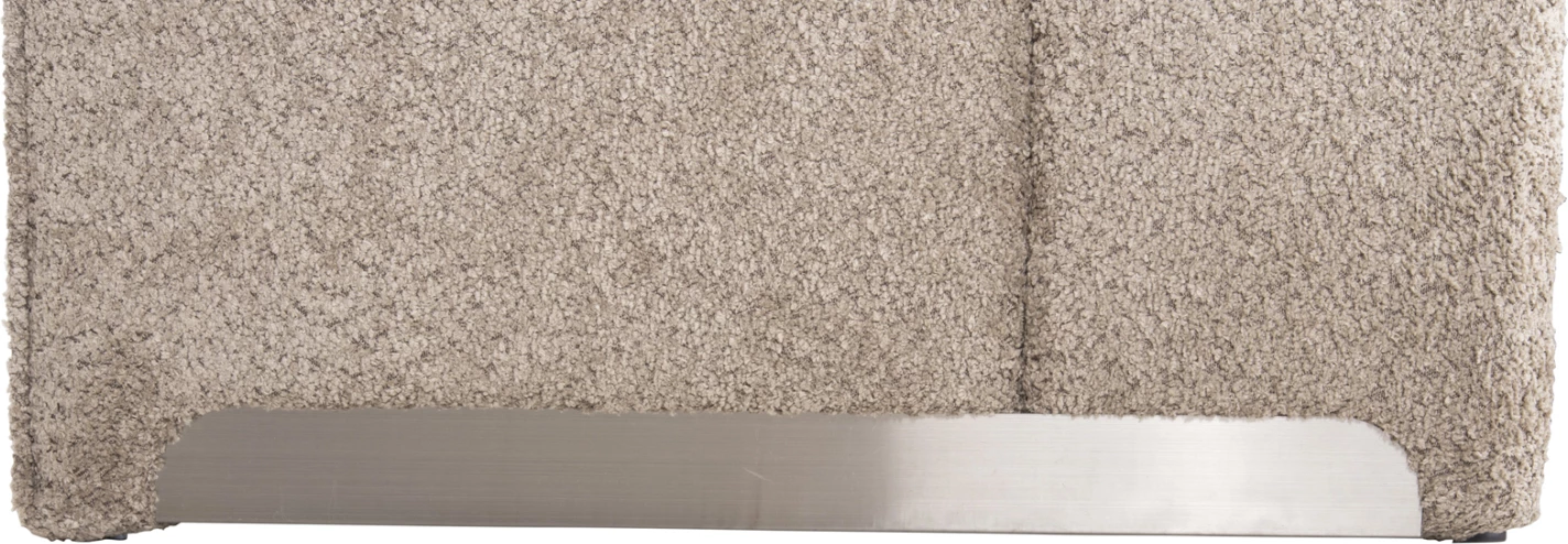 Karrige SPINER FH9599.08, pëlhurë boucle, ngjyrë bezhë, 81x64x74H cm