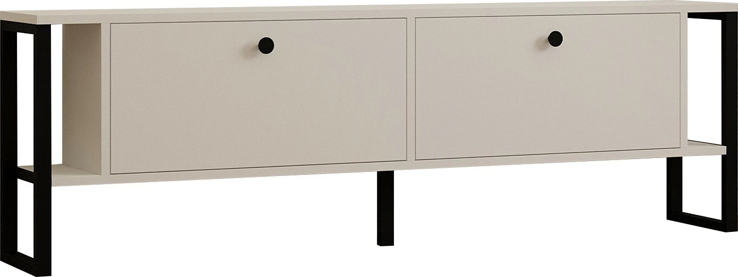 Komodë TV Skye Decor, ahu-bardhë