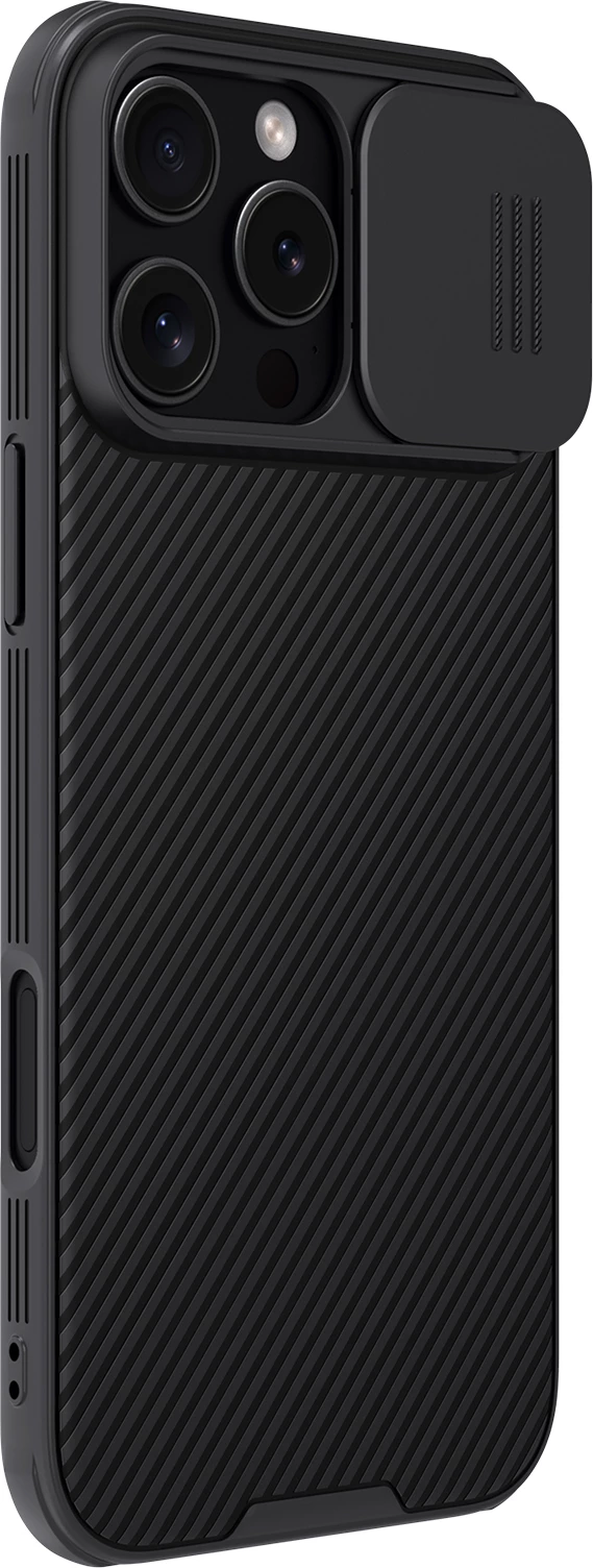 Mbështjellës Nillkin CamShield Pro Magnetic për iPhone 16 Pro, i zi