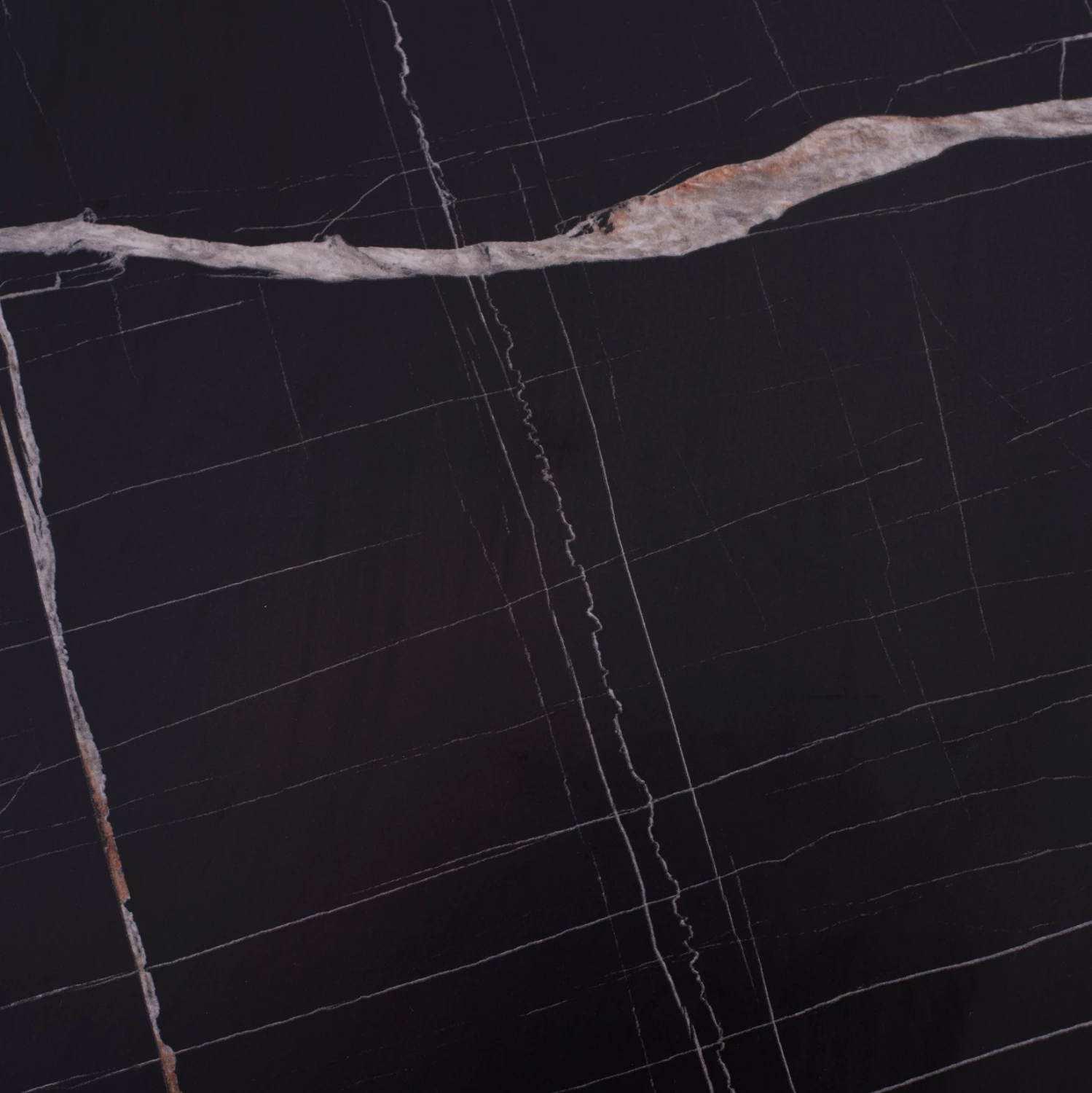 Sipërfaqe tavoline katrore, pamje mermeri të zi, 741 FH1, 60x60cm