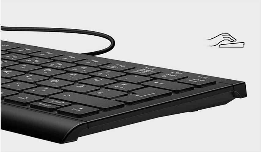Tastierë KeySonic KSK-5010ELC, me kabllo, LED, QWERTZ, e zezë