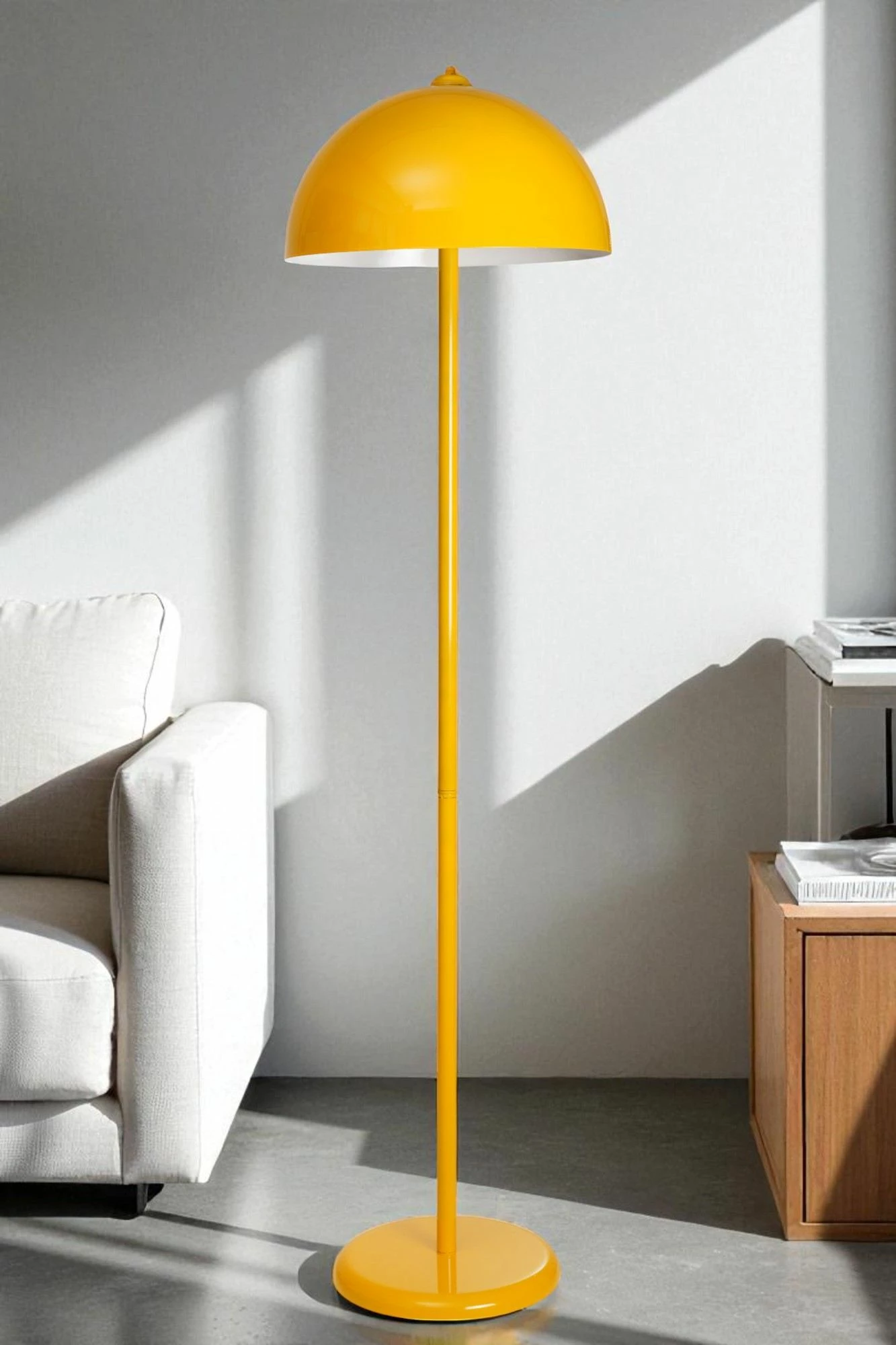 Llambë dyshemeje Opviq, ngjyrë mustard, 8923-1
