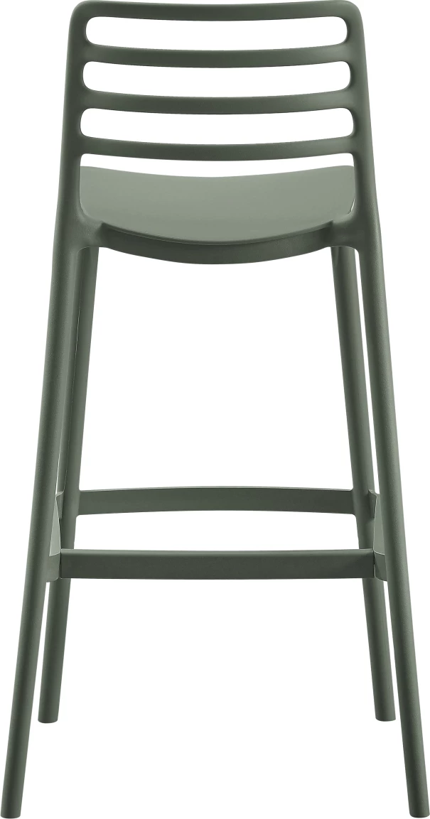 Karrige për bar polipropileni SNOD FH6099.07, ngjyrë ulliri, 37.2x50x101.5H cm
