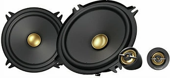 Altoparlantë Pioneer TS-A1301C, set për makinë, ngjyrë e zezë me të artë