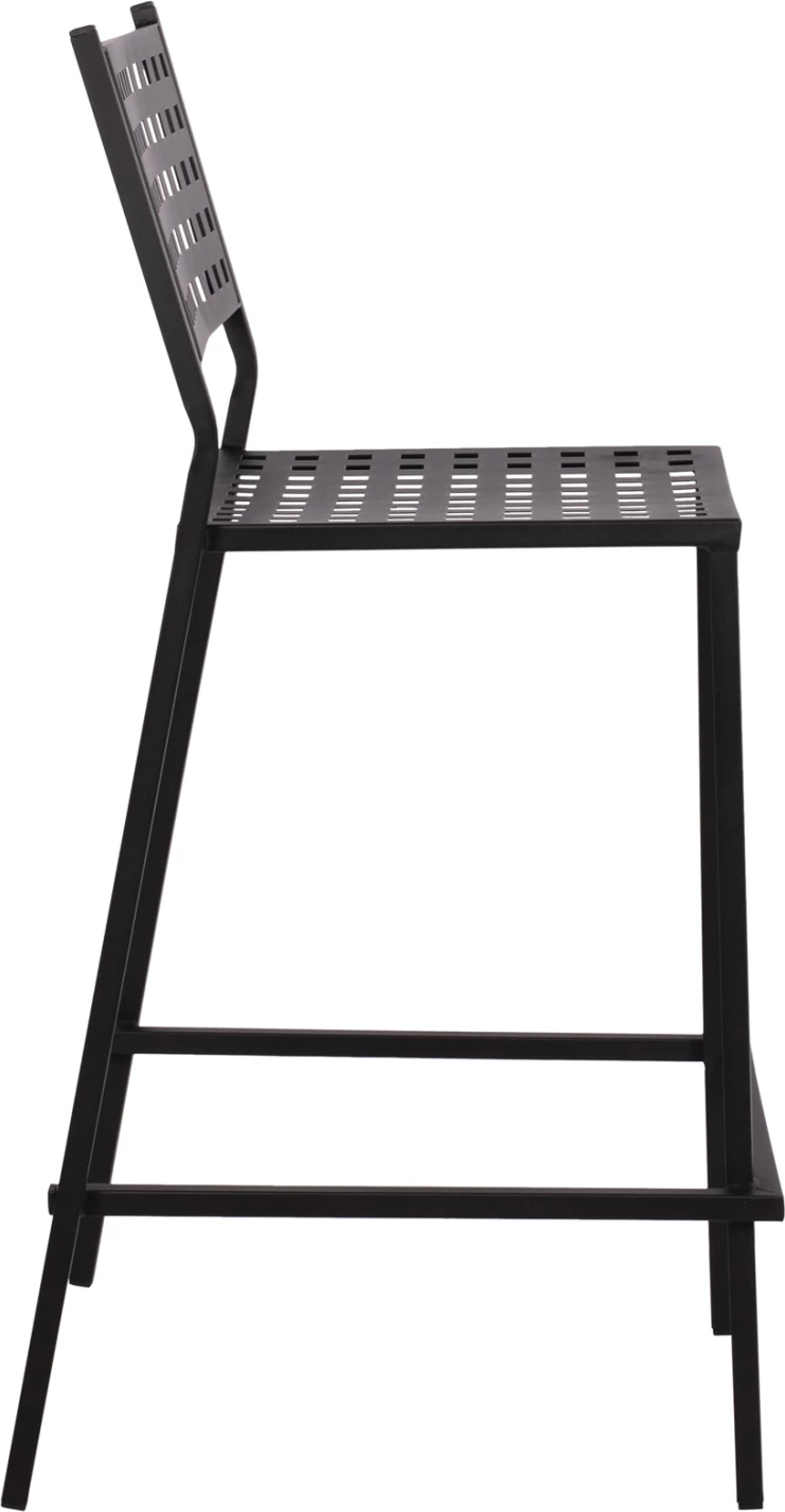 Karrige për bar Olympias Metallic FH5528.01 ngjyrë e zezë 47x58x111cm