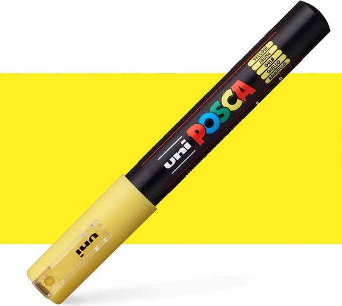 UNI POSCA PC-3M Marker – Yellow (E Verdhë)