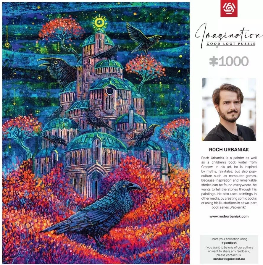 Puzzle Good Loot Imagination Cenega Publishing 1000 pjesë Raven Queen's Fortress