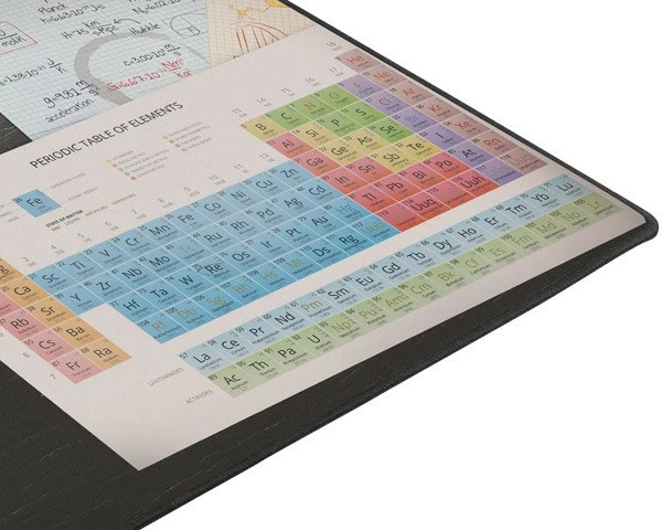 Mauspad Natec Science Maxi NPO-1456, 800x400mm, Dekorativ, Zi/Bardhë