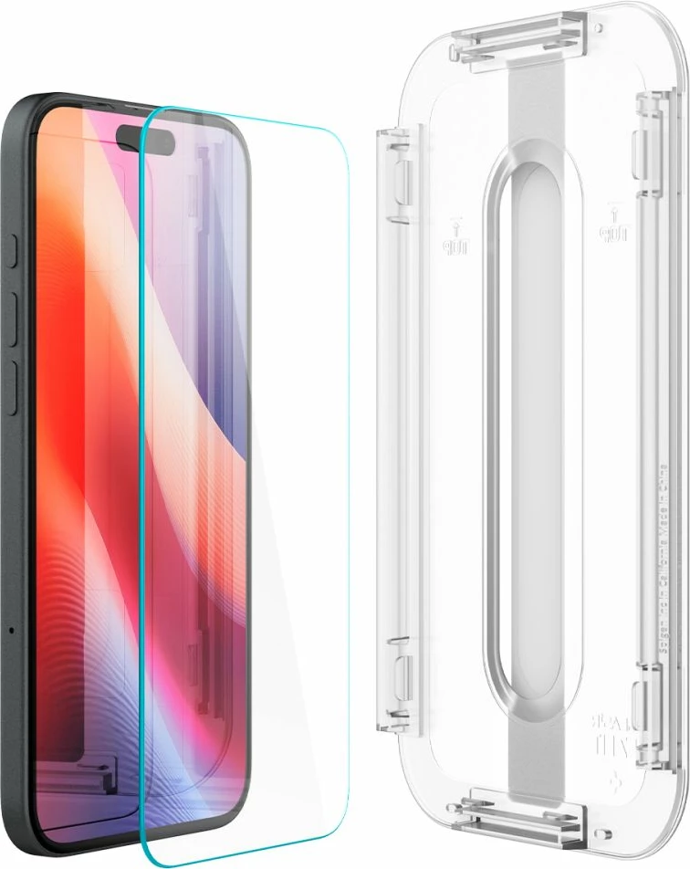 Mbështjellës xhami Spigen Glas.tR EZ Fit për iPhone 15/16, transparent, 1 copë