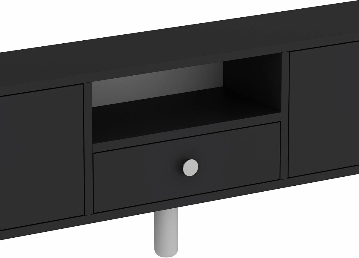 Komodë TV Skye Decor, anthracite, e bardhë, 1310-DROP-1