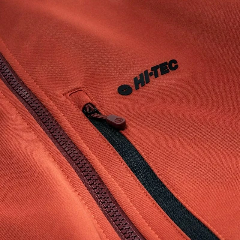 Duks me kapuç Hi-Tec për meshkuj, i zi me të kuqe