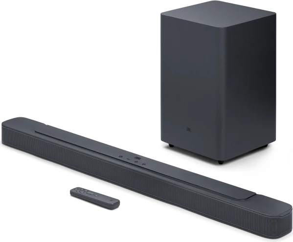 Soundbar JBL Bar 2.1 MK2 Deep Bass 300W 2.1-kanal, Bluetooth, e zez, set me subwoofer dhe telekomandë