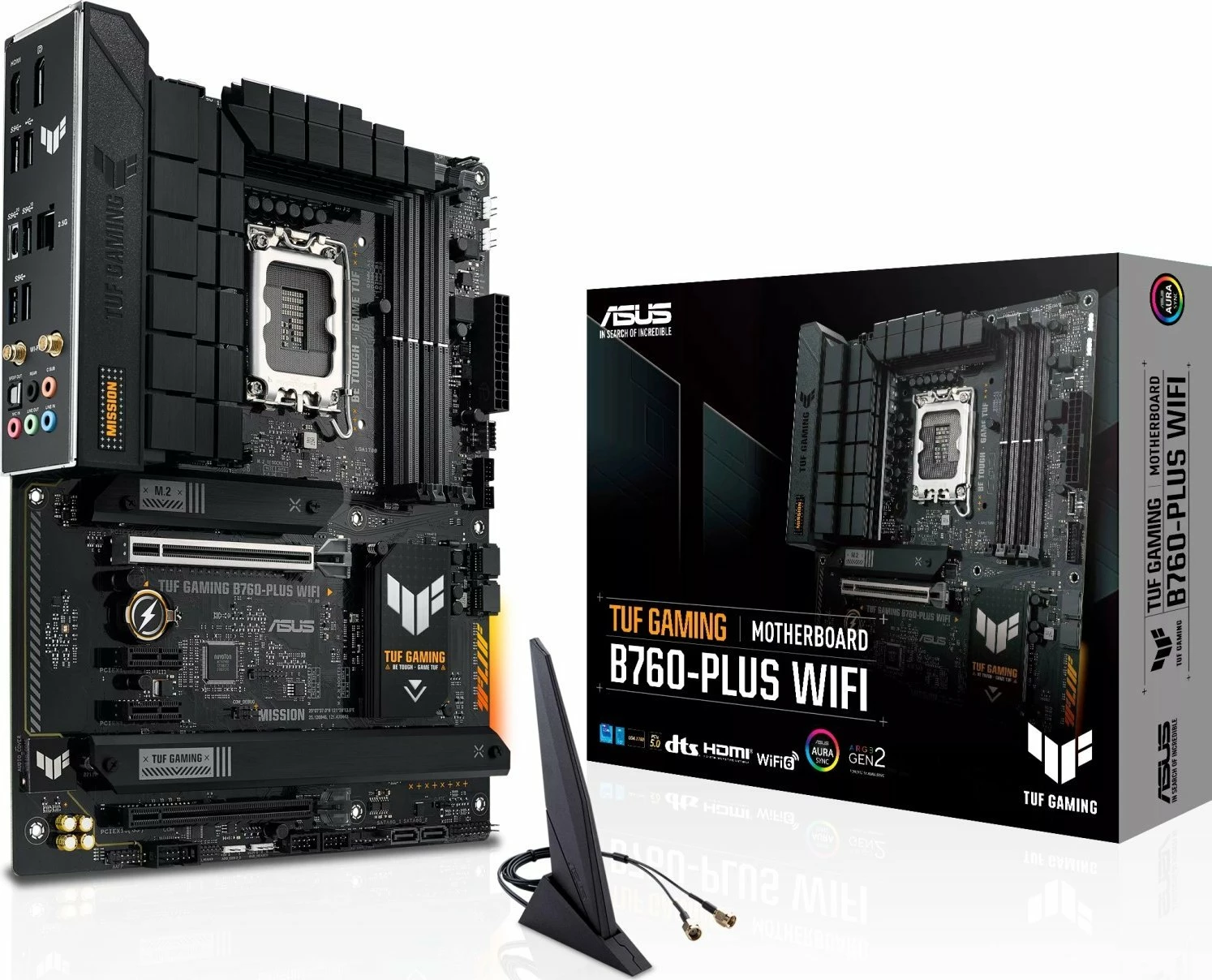 Pllakë amë Asus TUF GAMING B760-PLUS WIFI, ATX, Wi‑Fi, Bluetooth