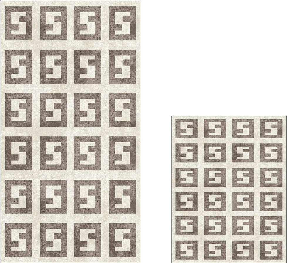 Set tapetash për banjo, 2 copë, Mijolnir, 510606, bezhë/mink