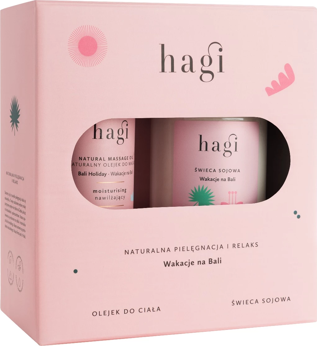 Set për trup dhe aromë Hagi Holidays in Bali për femra, 215ml + 100ml