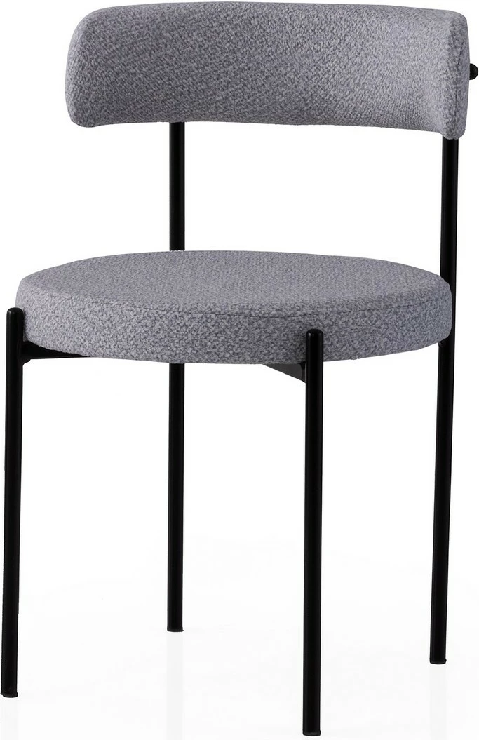 Set karrigesh (2 copë), Skye Decor, Gını - 4013 V2, ngjyrë e zezë dhe gri e errët