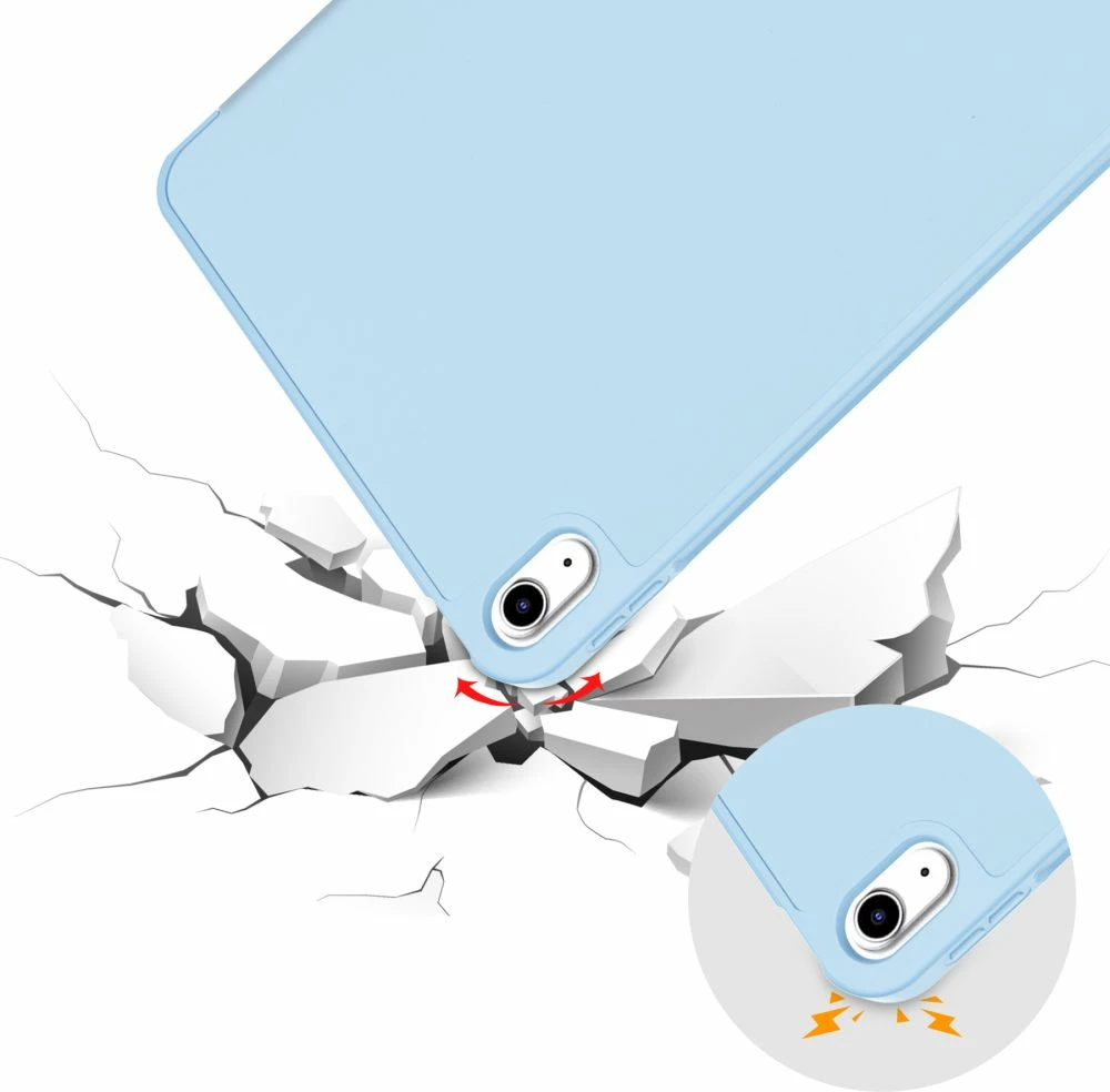 Mbështjellës Tech-Protect SC Pen për iPad 10.9" (2022), silikon, kaltër e çelët