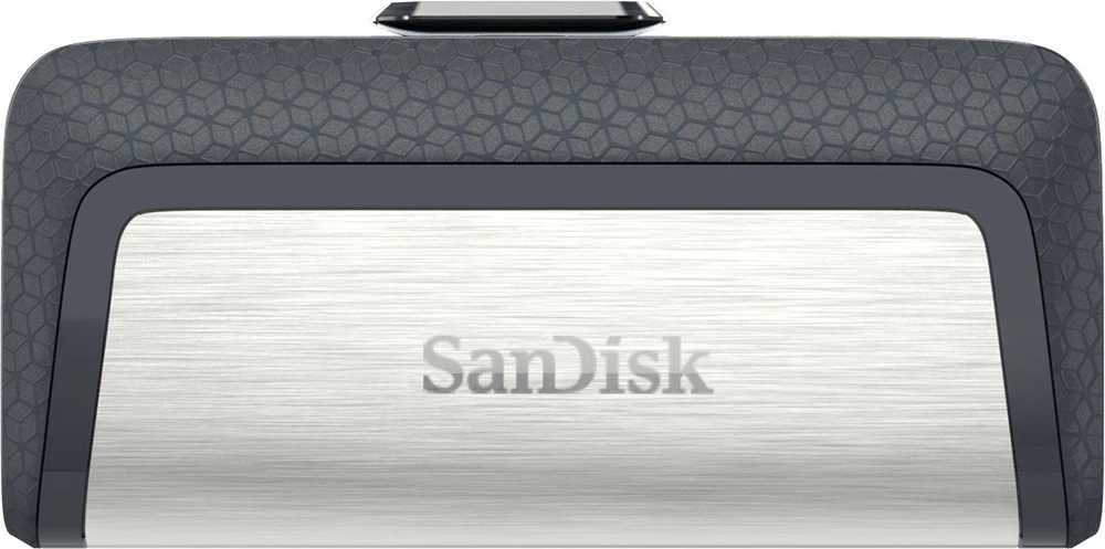 USB flash SanDisk Ultra Dual Drive, 128GB, USB Type-A/Type-C, e zezë/argjendtë