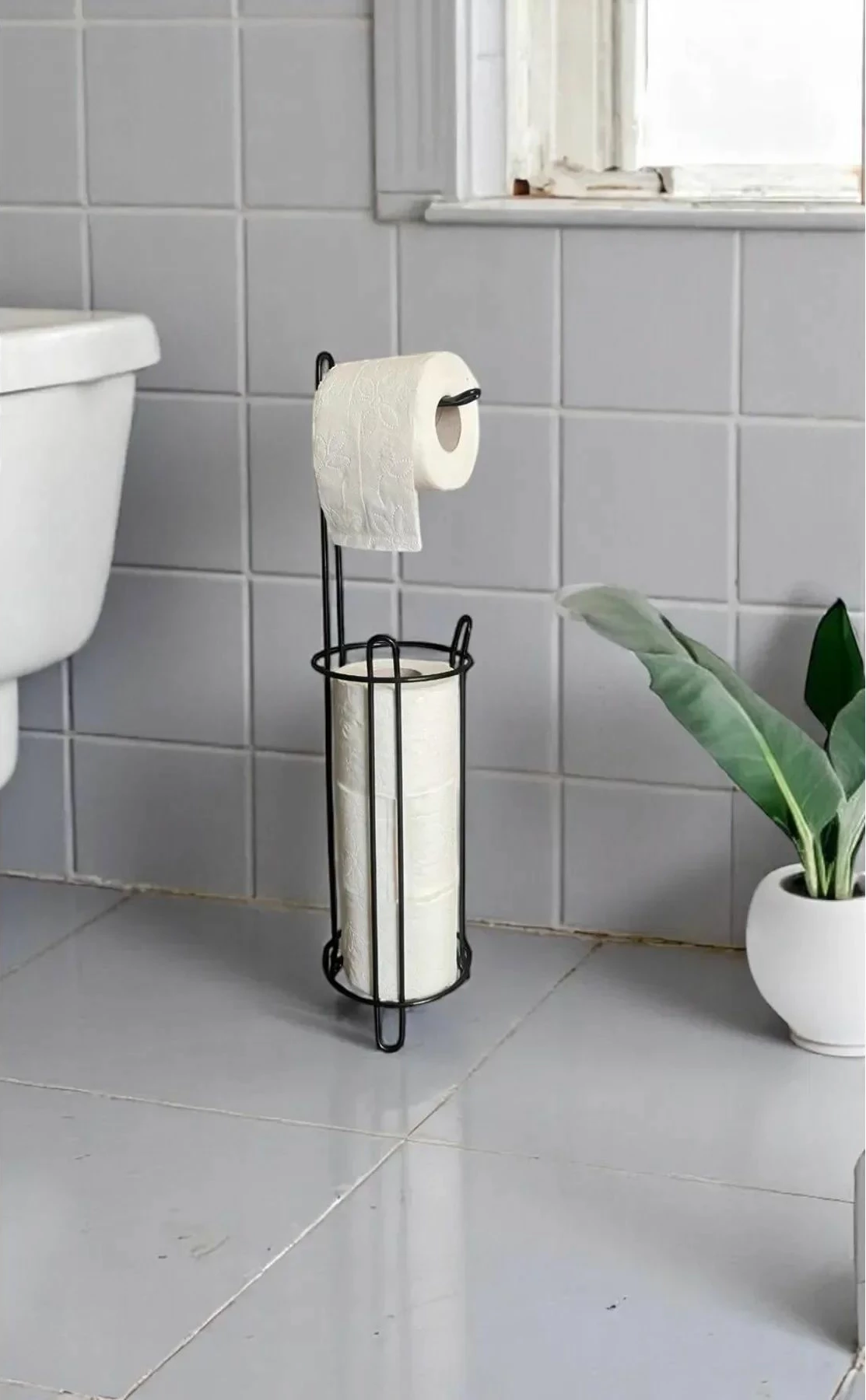 Mbajtës letre tualeti Mijolnir, i zi, WB049-B