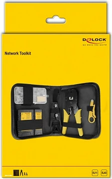 Set veglash rrjeti DeLOCK RJ45/RJ11 me tester kablli, diametër kablli deri 5.5 mm, multicolor