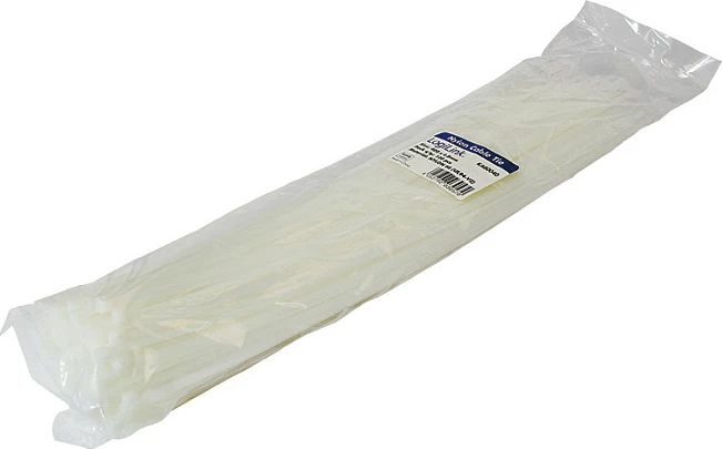 Lidhëse kabllosh LogiLink PA66, 4.4mm x 400mm, 100 copë, transparente