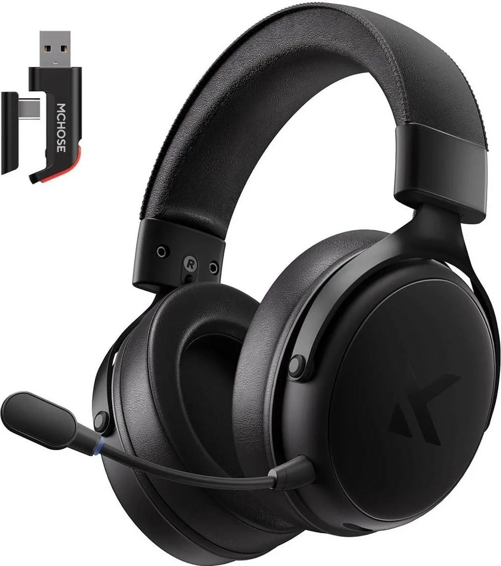 Kufje Mchose HW-V9, 7.1 surround, pa kabllo/USB, mikrofon i shkëputshëm, të zeza