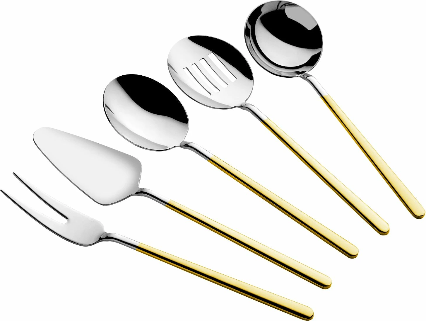 Set shërbimi (5 copë), Hermia, Allegra, ngjyrë ari dhe argjendi