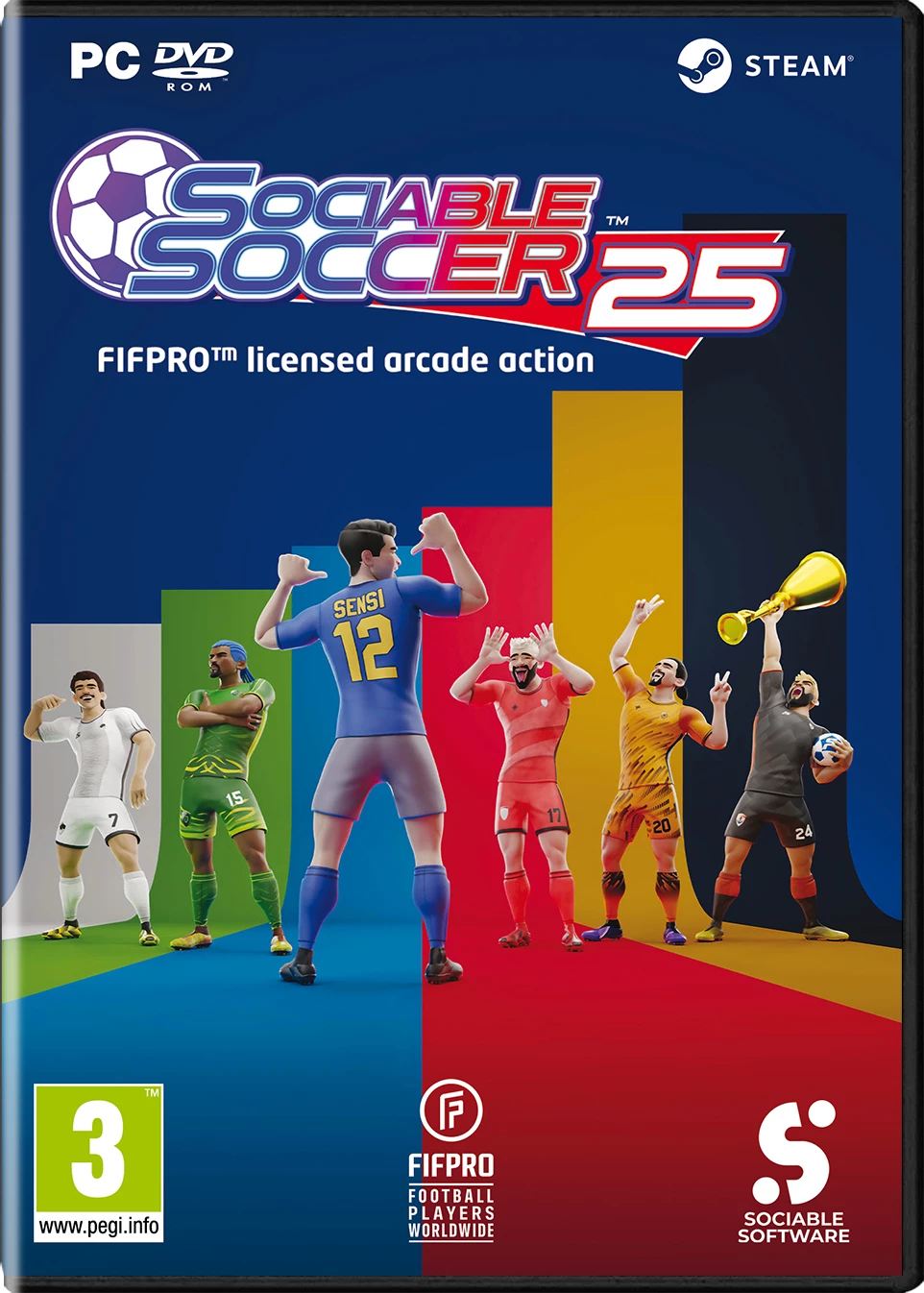 Lojë PC Tower Studios Sociable Soccer 2025, DVD-ROM/Steam, PEGI 3
