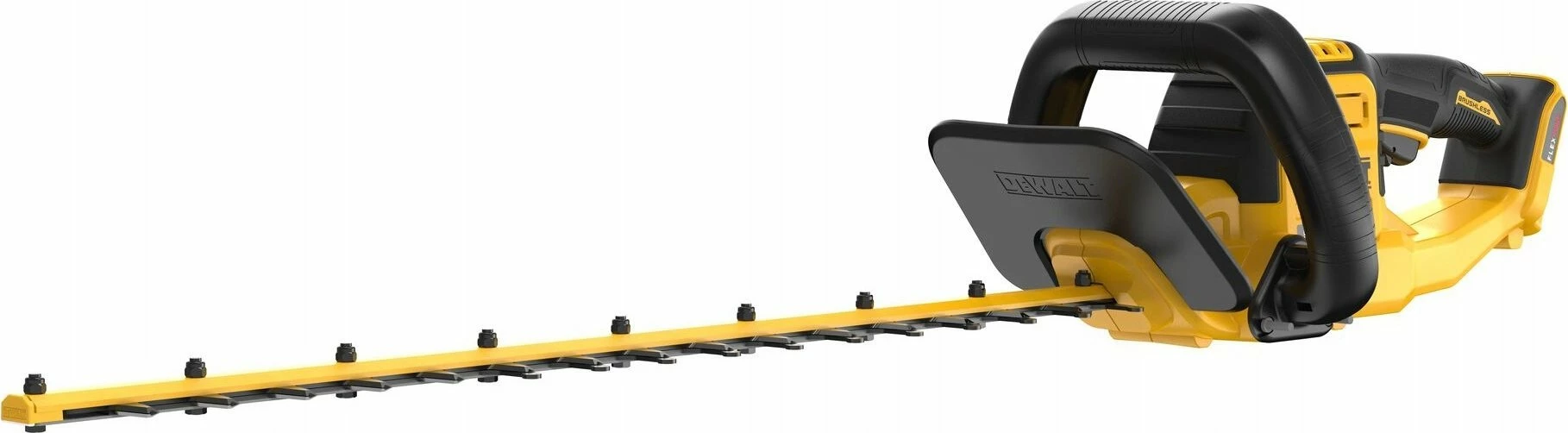 Gërshërë me bateri për gardh DeWalt DCMHT573X1 54V FlexVolt, teh 65cm, hapje dhëmbësh 31mm, 1x 9.0Ah + karikues, e verdhë/zezë